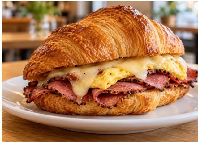 House-Made Pastrami
House Made Pastrami Pastrami Breakfast Croissant.