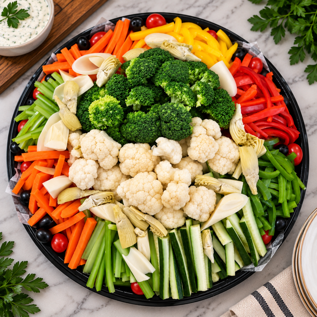 Fresh Vegetable Display.