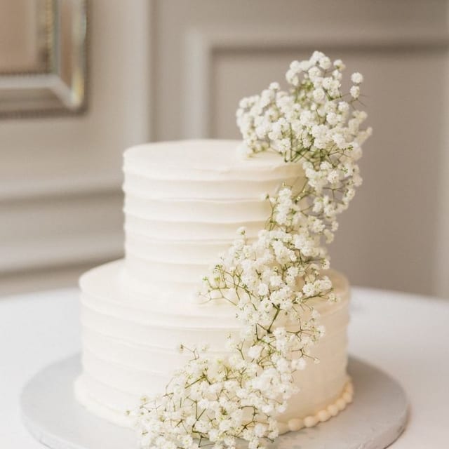 Mango & Guava Mousse Wedding Cake - $8.99 per person starting 45 people.