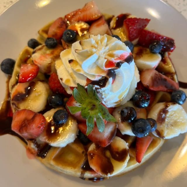Strawberry Banana Waffle.