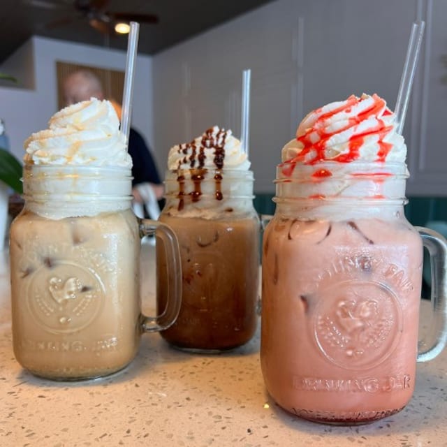 Strawberry Iced Coffee.