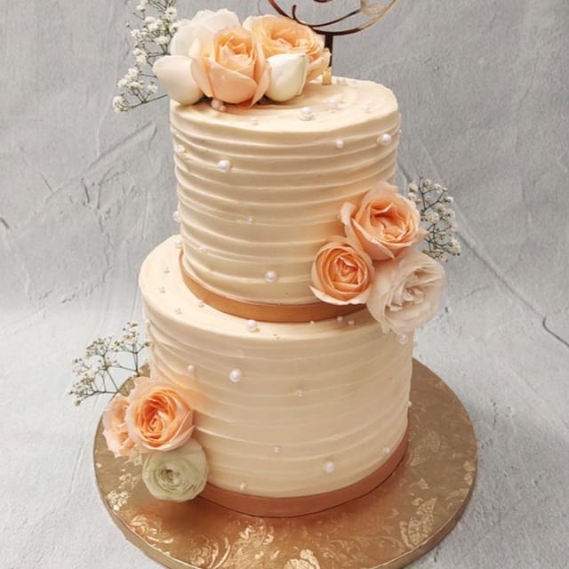 Chocolate Mousse Wedding Cake - $8.99 per person starting 45 people.