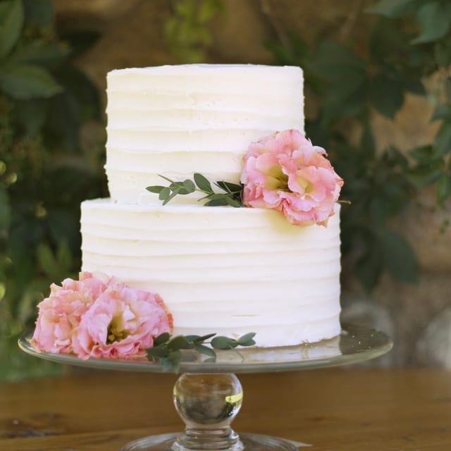 Fruit Bavarian Wedding Cake - $8.99 per person starting 45 people.