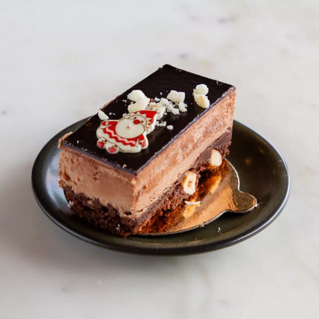 Hazelnut Chocolate Mousse Cake.